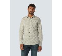 No Excess Bedrucktes Hemd Herren Regular Fit Baumwolle ecru, XXXL