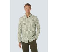 No Excess Bedrucktes Hemd Herren Regular Fit Baumwolle mint, L