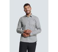 Langarmhemd NO EXCESS "No Excess Bedrucktes Stretch-Hemd", Herren, Gr. L, Normalgrößen, beige (ecru), 97% Baumwolle, 3% Elasthan, casual, normal, Hemden (46360158-L) ecru