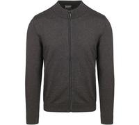 No Excess Cardigan 2 Coloured Melange - Herren - dunkelgrau - XL