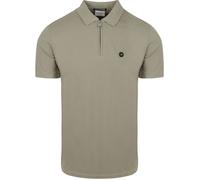 No Excess Half Zip Poloshirt Piqué Grün - Größe L Grün L