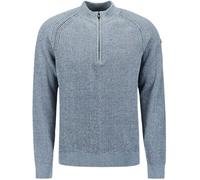 No Excess Halfzip Pullover Chenille Blau - Größe L Blau L