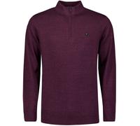 No Excess Halfzip Pullover Dark Wine Melange - Größe XXL Violett XXL