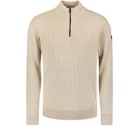 No Excess Halfzip Pullover Rib Cremeweiß - Größe XXL Weiß XXL