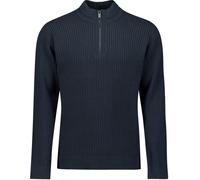 Stehkragenpullover NO EXCESS "No Excess Schwerer gerippter Strickpullover", Herren, Gr. 3XL, night, 88% Baumwolle, 12% Polyamid, Pullover (31731028-XXXL) night