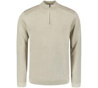 No Excess Halfzip Pullover Texture Cremeweiß - Größe L Wollweiß L