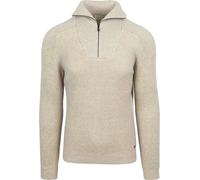 No Excess Halfzip Pullover Two Coloured Melange Greige - Größe XXL Grau XXL