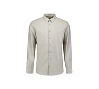 No Excess - Hemd aus Leinenmix mit feinen Streifen beige - Gr. - XL
