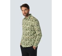 No Excess Hemd mit Blumenmuster Herren Regular Fit Baumwolle beige, XXL