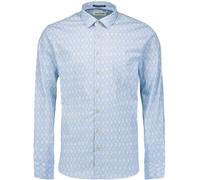 No Excess Hemd mit Musterdruck Hellblau - Größe XL Hellblau XL