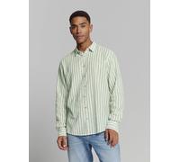 Langarmhemd NO EXCESS "No Excess Leinenhemd", Herren, Gr. XXL, Normalgrößen, grün (gruen), 55% Leinen, 45% Baumwolle, casual, regular fit, Hemden (25805941-XXL) gruen