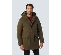 No Excess Jacket Long Fit Hooded Taupe Größe: XXL | Parkas Outlet | Herren | Schwarz
