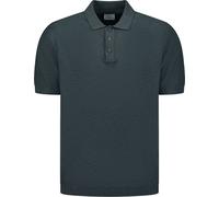 No Excess Knitted Slub Poloshirt Dark Steel - Größe 3XL Dunkelblau 3XL