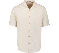 No Excess Kurzarm-Jacquardhemd Ecru - Größe 3XL Beige 3XL