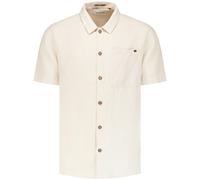 No Excess - Shirt Short Sleeve With Linen, Garment Dyed stone - Gr. - L