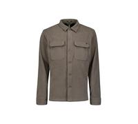 No Excess Overshirt mit Knopfleiste Herren 100% Polyester (recycelt) Regular Fit Schwarz Clay XL