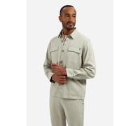 No Excess - Overshirt Full Button 2-Tone With Linen Taupe - Gr. - XL