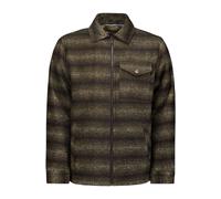 No Excess Overshirt Zipper Closure Stripe Jacquard Khaki Größe: XXL | Leichte Jacken Outlet | Herren | Braun