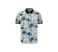 No Excess Polo Pique Allover Printed Blue Größe: XXL | Poloshirts Outlet | Herren | Blau