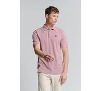 Poloshirt NO EXCESS "No Excess Poloshirt Polo Pique Garment Dyed", Herren, Gr. M, lila (mauve), 95% Baumwolle, 5% elasthan, Shirts (33815042-M) mauve