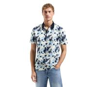 No Excess Regular Fit Poloshirt Kurzarm blau