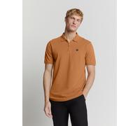 No Excess - Polo Zip Pique Garment Dyed caramel - Gr. - XL