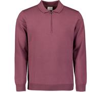 No Excess Polo Zip Pullover Dark Wine - Größe 3XL Bordeaux 3XL