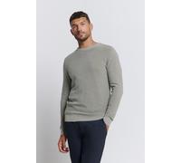 No Excess - Pullover Crewneck 2 Coloured Waffle Jacquard grey - Gr. - XL