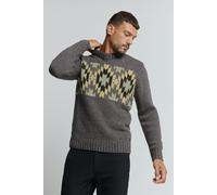 Strickpullover NO EXCESS Gr. XL, grau (dark grey) Herren Pullover Grobstrickpullover (94790435-XL) dark grey