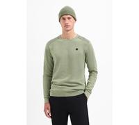 No Excess - Pullover Crewneck Plated Structure Knit light moss - Gr. - XL