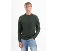 No Excess - Pullover Crewneck Solid Waffle Knit dark green - Gr. - XL