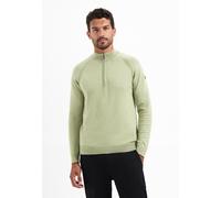 No Excess - Pullover Half Zip High Collar Solid light moss - Gr. - XXXL