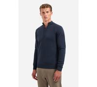 Stehkragenpullover NO EXCESS "No Excess Half-Zip-Pullover Pullover Half Zip High Collar Solid", Herren, Gr. XL, night, 90% Baumwolle, 10% Nylon, Pullover (92243452-XL) night