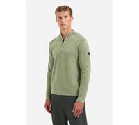 No Excess - Pullover Half Zip Plated Structure Knit light moss - Gr. - L