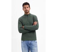 No Excess Pullover Half Zip Rib Variation Dark Green Größe: XL | Pullover Outlet | Herren | Grün