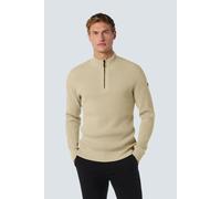 No Excess Halfzip Pullover Struktur Melange Beige - Größe XXL Beige XXL