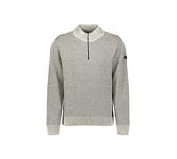 No Excess - Pullover mit sportlichem halbem Reißverschluss grau - Gr. - XXL