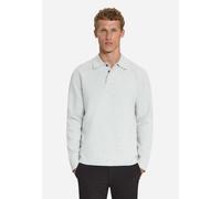 No Excess - Pullover Polo Melange Soft Touch Knit Light Grey Melange - Gr. - L