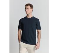 No Excess - Pullover Short Sleeve Crewneck Solid Slub Knit night - Gr. - L