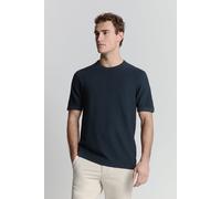 No Excess - Pullover Short Sleeve Crewneck Solid Slub Knit night - Gr. - L