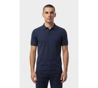 No Excess Pullover Short Sleeve Polo Button Solid Deep Blue Größe: XL | Poloshirts Outlet | Herren | Blau