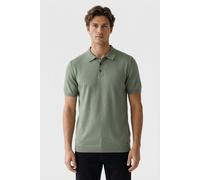 No Excess Pullover Short Sleeve Polo Button Solid Green Größe: XXL | Poloshirts Outlet | Herren | Grün