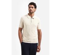 No Excess Half Zip Poloshirt Ecru - Größe XXL Beige XXL