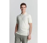 No Excess Half Zip Poloshirt Off White - Größe XL Weiß XL