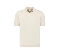 NO EXCESS Pullover Short Sleeve V-Polo Melang - XL