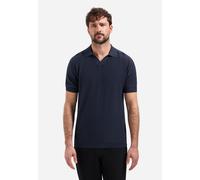 No Excess - Pullover Short Sleeve V-Polo Slub night - Gr. - M