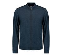 No Excess Regular Fit Cardigan dunkelblau, Einfarbig