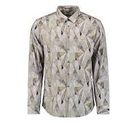 Langarmhemd NO EXCESS "No Excess Stretchhemd mit Print", Herren, Gr. XL, Normalgrößen, light moss, 100% Baumwolle, regular fit, Hemden (84822439-XL) light moss