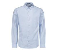 No Excess Regular Fit Hemd blau, Einfarbig