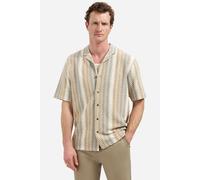 No Excess Regular Fit Hemd Kurzarm beige